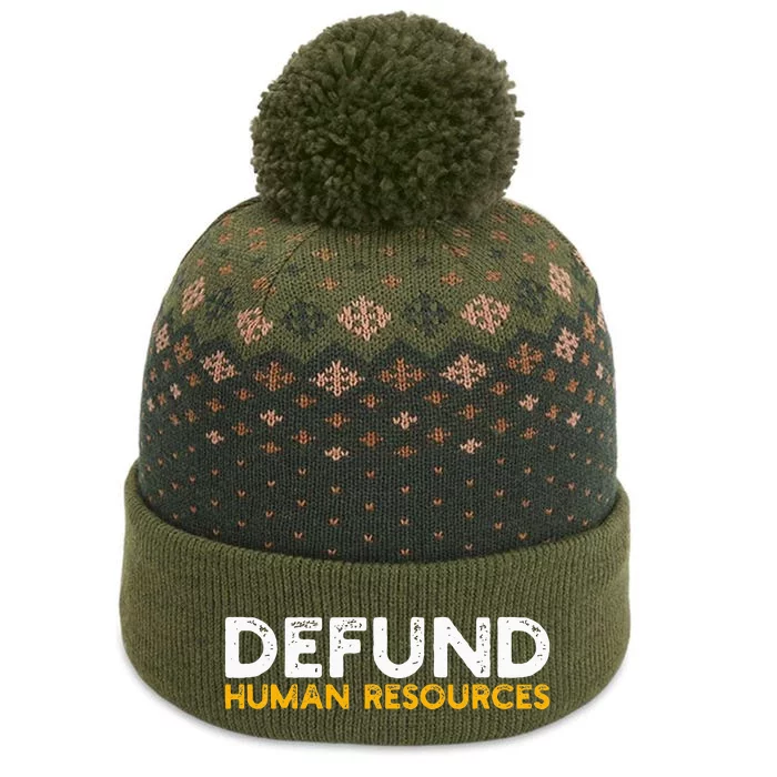 Defund Human Resources The Baniff Cuffed Pom Beanie