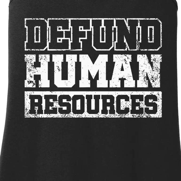 Defund Human Resources Ladies Essential Tank