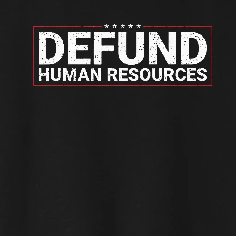 Defund Human Resources Women's Crop Top Tee