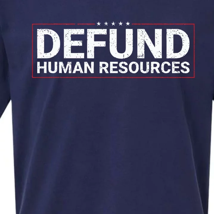 Defund Human Resources Sueded Cloud Jersey T-Shirt