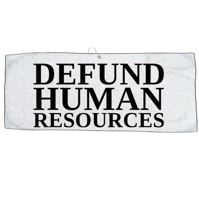 Defund Human Resources Funny Large Microfiber Waffle Golf Towel