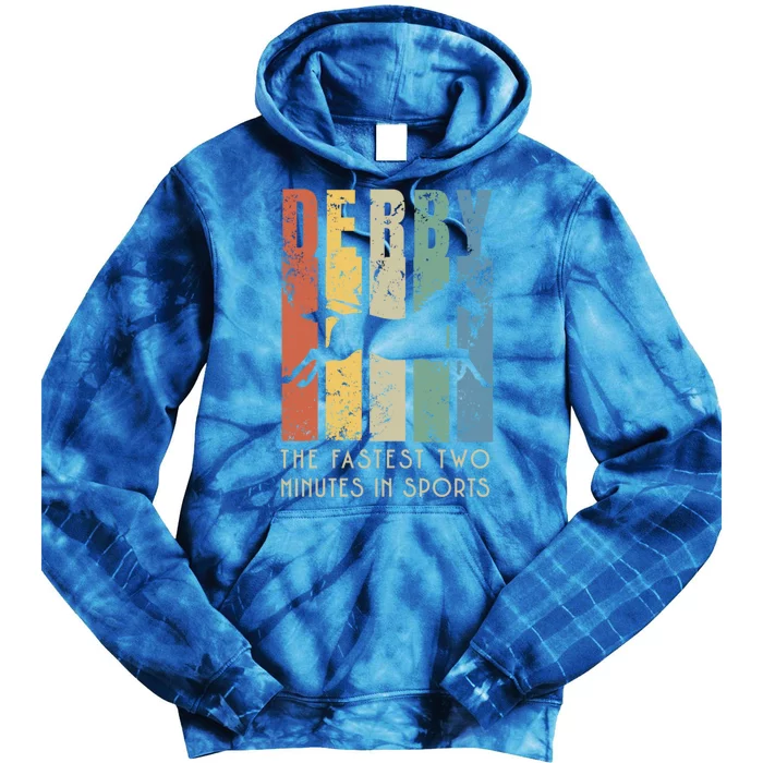 Derby Horse Racing In Kentucky Funny Gift Horse Race Party Gift Tie Dye Hoodie