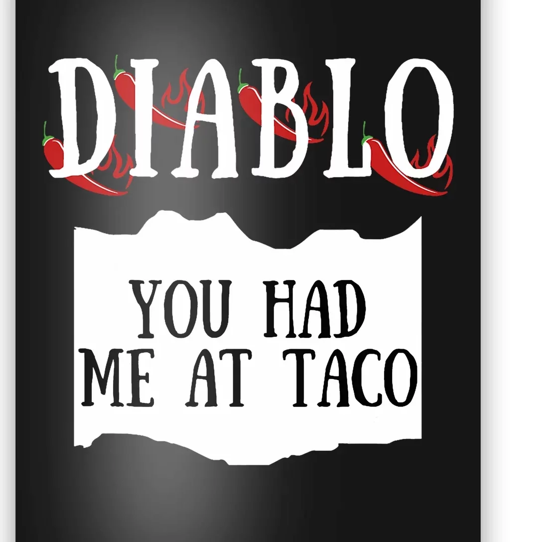 Diablo Hot Sauce Packet Group Costume Poster