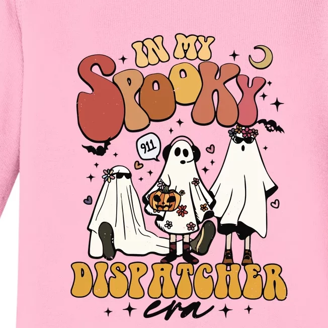 Dispatcher Halloween Spooky Baby Long Sleeve Bodysuit