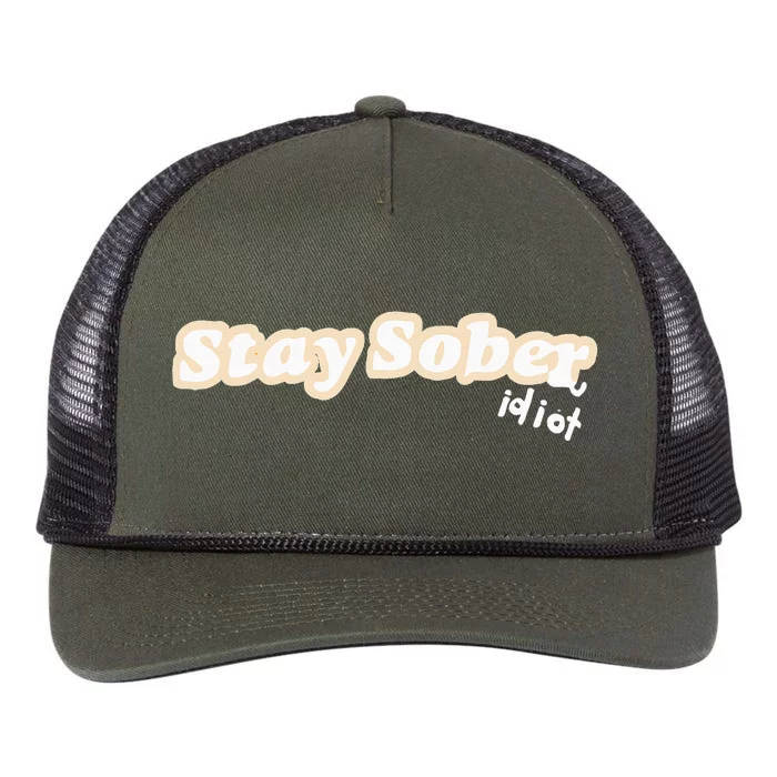 D’Aydrian Harding Stay Sober You Idiot Retro Rope Trucker Hat Cap