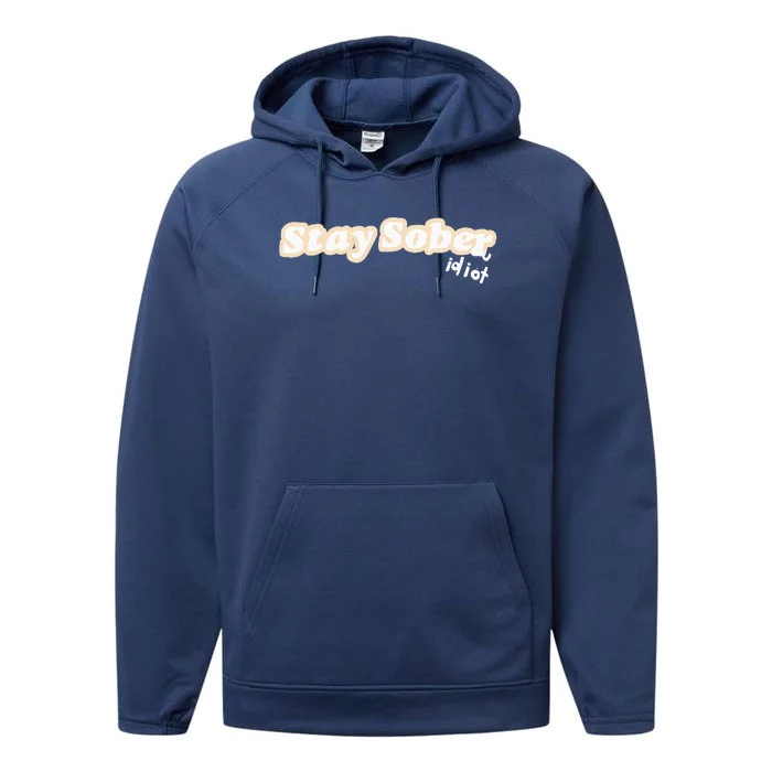 D’Aydrian Harding Stay Sober You Idiot Performance Fleece Hoodie