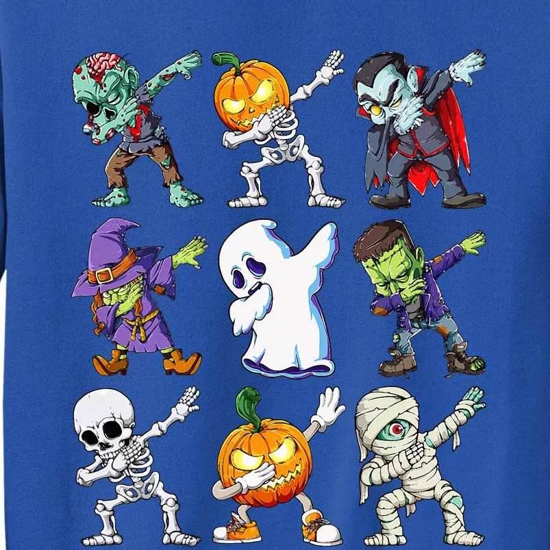 Dabbing Halloween Skeleton Zombie Scary Pumpkin Mummy Sweatshirt