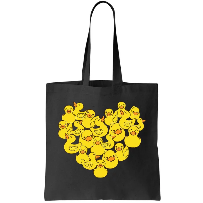 Duck Heart Symbol Love Duck Lover Tote Bag