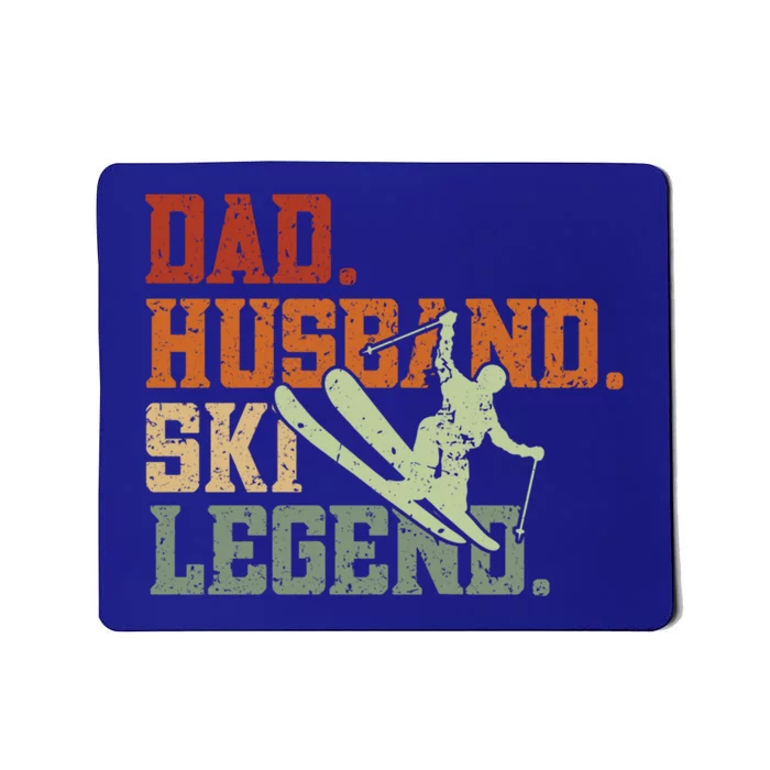 Dad Husband Ski Legend Ski Driver Funny Ski Skiing Gift Mousepad