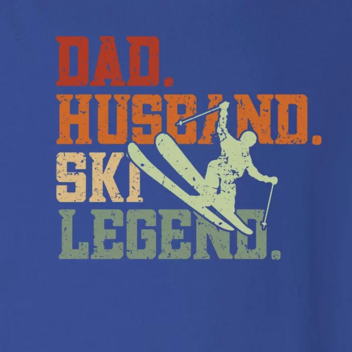 Dad Husband Ski Legend Ski Driver Funny Ski Skiing Gift Toddler Long Sleeve Shirt