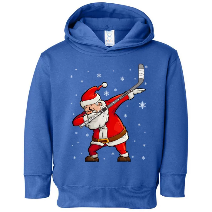 Dabbing Hockey Santa Claus Gift Toddler Hoodie