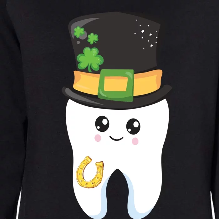 Dental Hygienist St Patricks Day Funny Gift Dentist Kawaii Tooth Cool Gift Womens California Wash Sweatshirt