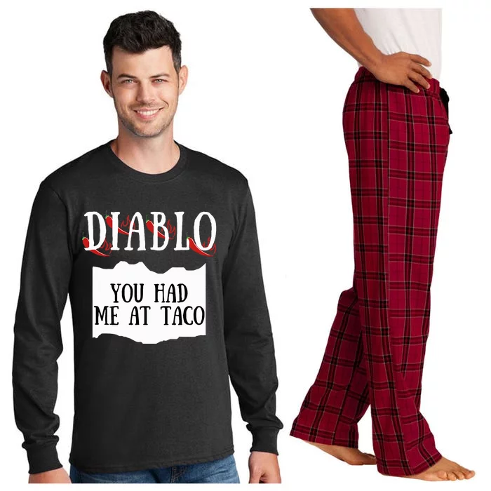 Diablo Hot Sauce Packet Group Costume Long Sleeve Pajama Set