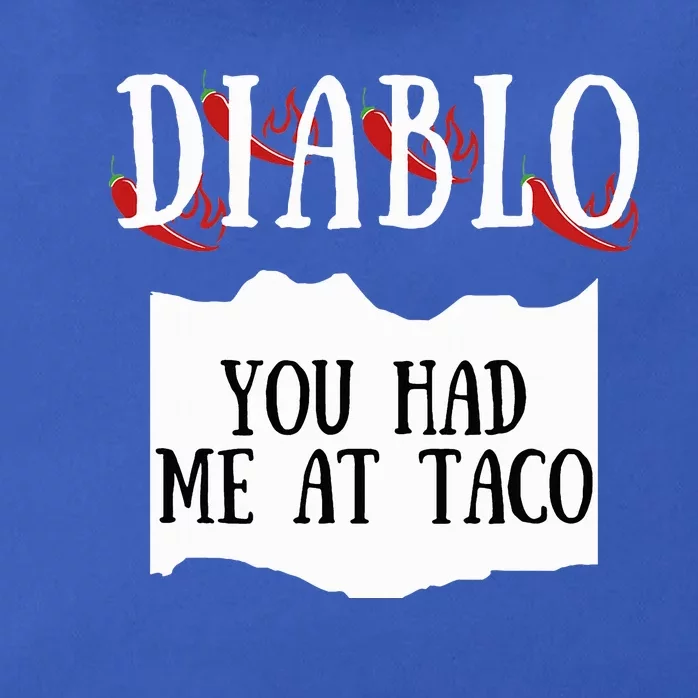 Diablo Hot Sauce Packet Group Costume Zip Tote Bag