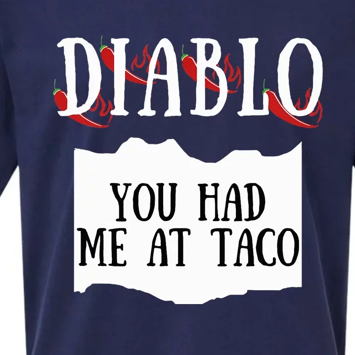 Diablo Hot Sauce Packet Group Costume Sueded Cloud Jersey T-Shirt