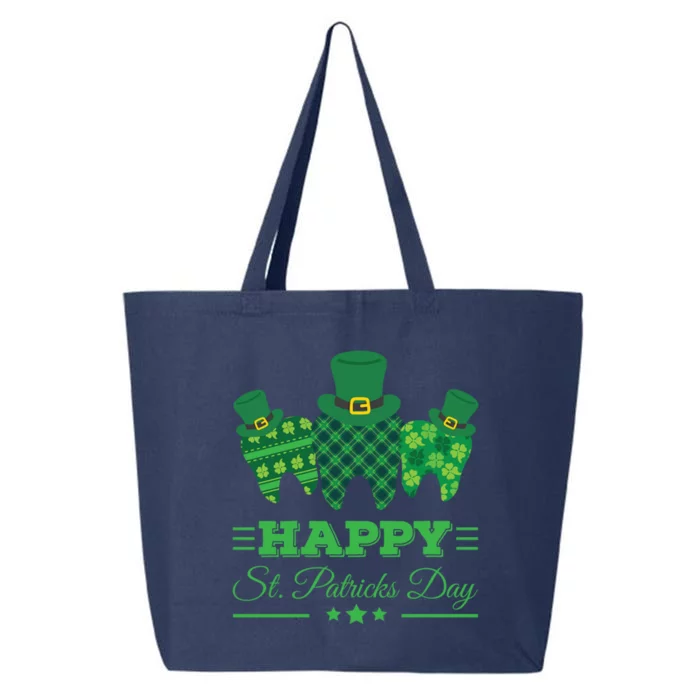 Dental Hygienist St Patrick's Day Dentist Teeth Meaningful Gift 25L Jumbo Tote