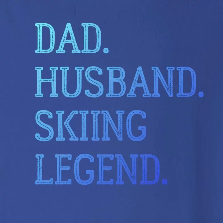 Dad Husband Skiing Legend Vintage Skiing Dad Gift Toddler Long Sleeve Shirt