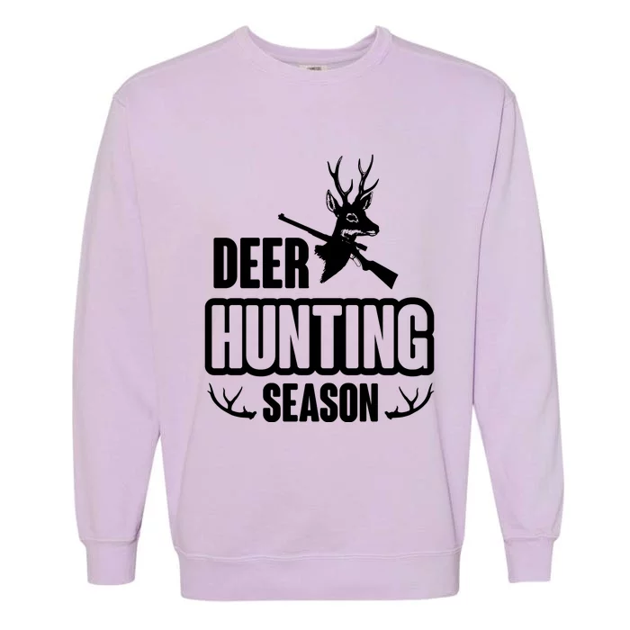 Deer Hunting Season Graphic Garment-Dyed Sweatshirt