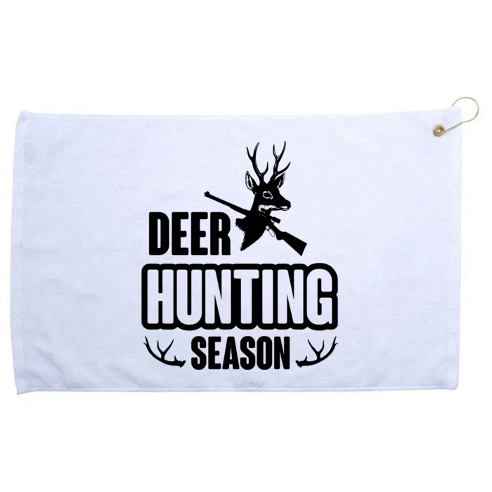 Deer Hunting Season Graphic Grommeted Golf Towel