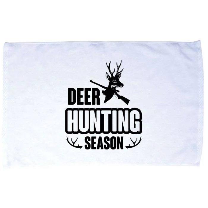 Deer Hunting Season Graphic Microfiber Hand Towel