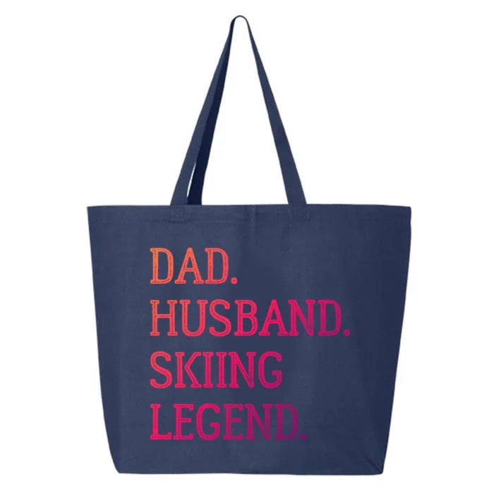 Dad Husband Skiing Legend Vintage Skiing Dad Gift 25L Jumbo Tote