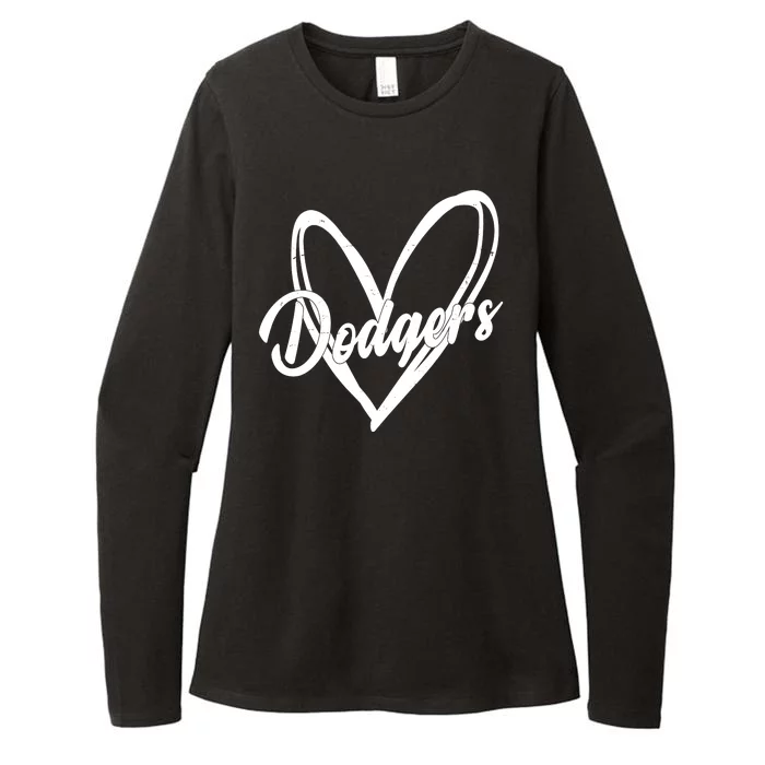 Dodgers Heart Sport Lover Fan Womens CVC Long Sleeve Shirt