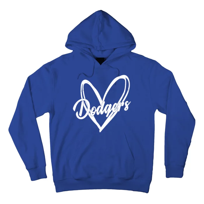 Dodgers Heart Sport Lover Fan Hoodie