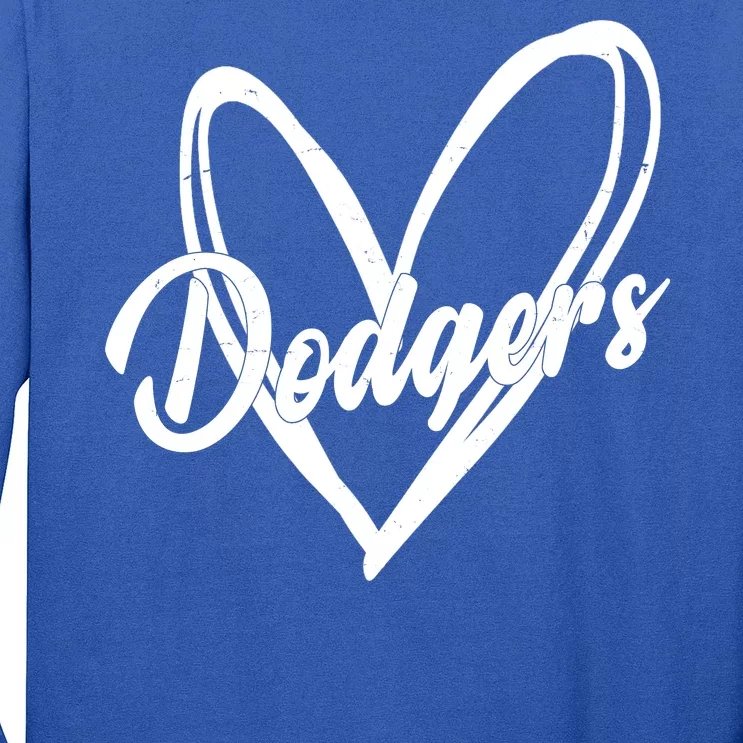 Dodgers Heart Sport Lover Fan Long Sleeve Shirt