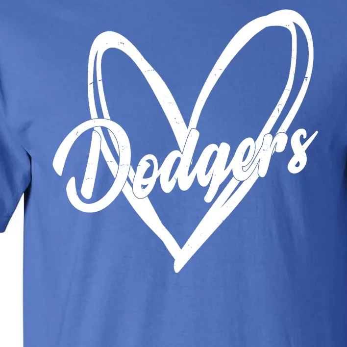 Dodgers Heart Sport Lover Fan Tall T-Shirt