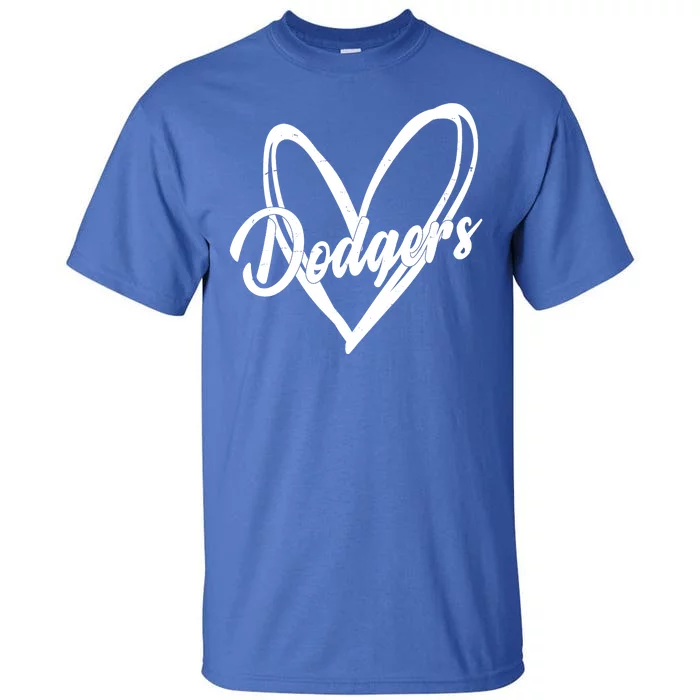 Dodgers Heart Sport Lover Fan Tall T-Shirt