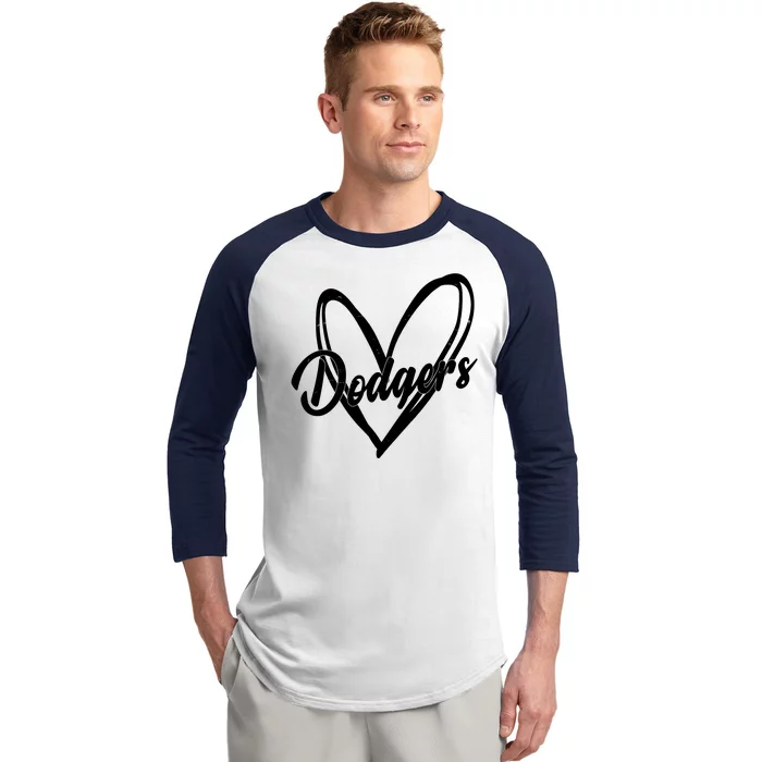 Dodgers Heart Sport Lover Fan Baseball Sleeve Shirt