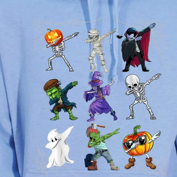 Dabbing Halloween Skeleton Zombie Scary Pumpkin Mummy Unisex Surf Hoodie