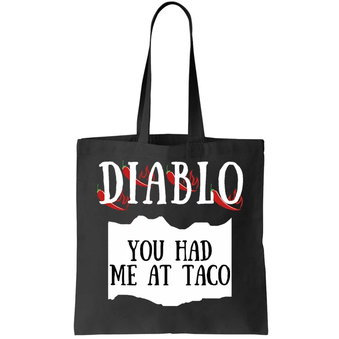 Diablo Hot Sauce Packet Group Costume Tote Bag