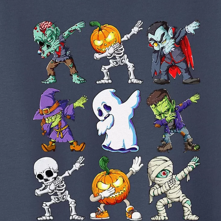 Dabbing Halloween Skeleton Zombie Scary Pumpkin Mummy Toddler T-Shirt