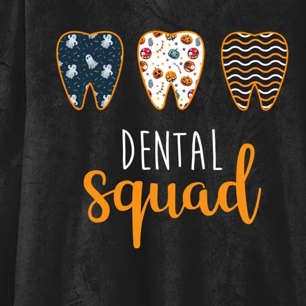 Dental Halloween Squad Hooded Wearable Blanket