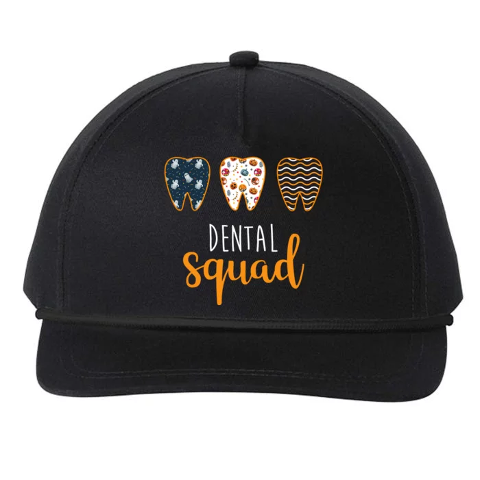 Dental Halloween Squad Snapback Five-Panel Rope Hat