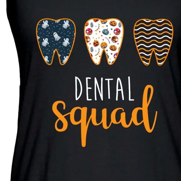 Dental Halloween Squad Ladies Essential Flowy Tank