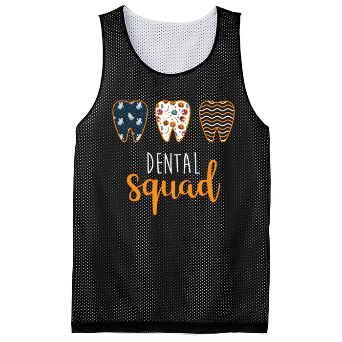 Dental Halloween Squad Mesh Reversible Basketball Jersey Tank