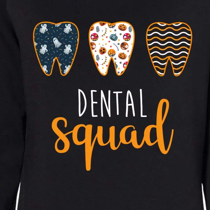 Dental Halloween Squad Womens California Wash Sweatshirt