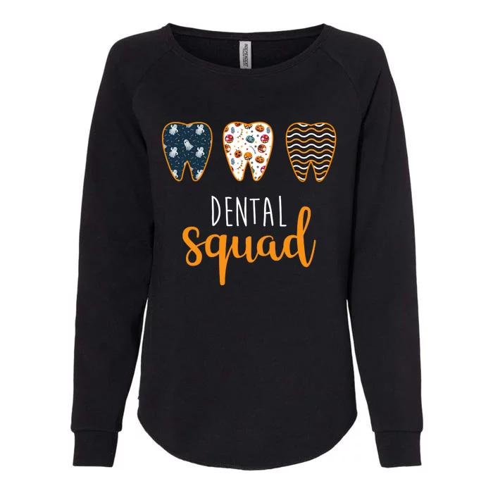 Dental Halloween Squad Womens California Wash Sweatshirt