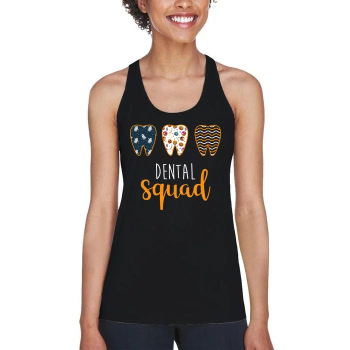 Dental Halloween Squad Women's Racerback Tank