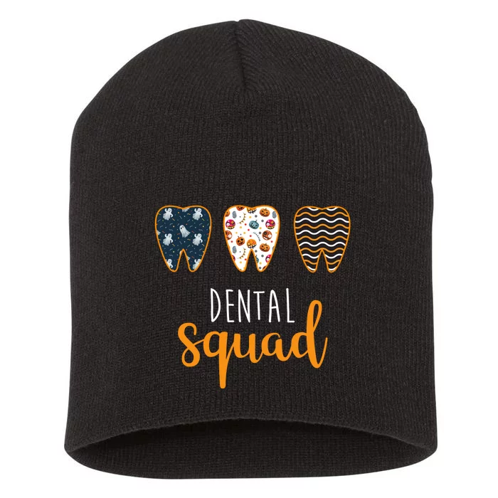 Dental Halloween Squad Short Acrylic Beanie