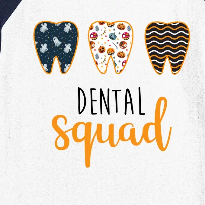 Dental Halloween Squad Baseball Sleeve Shirt