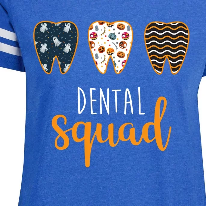 Dental Halloween Squad Enza Ladies Jersey Football T-Shirt