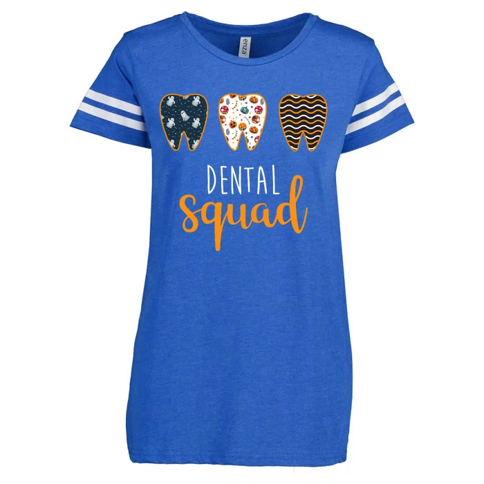 Dental Halloween Squad Enza Ladies Jersey Football T-Shirt