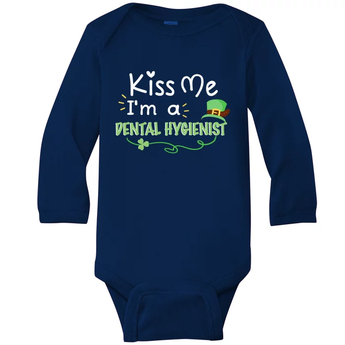 Dental Hygienist St Patricks Day Me Gift Hygienist Gift Baby Long Sleeve Bodysuit