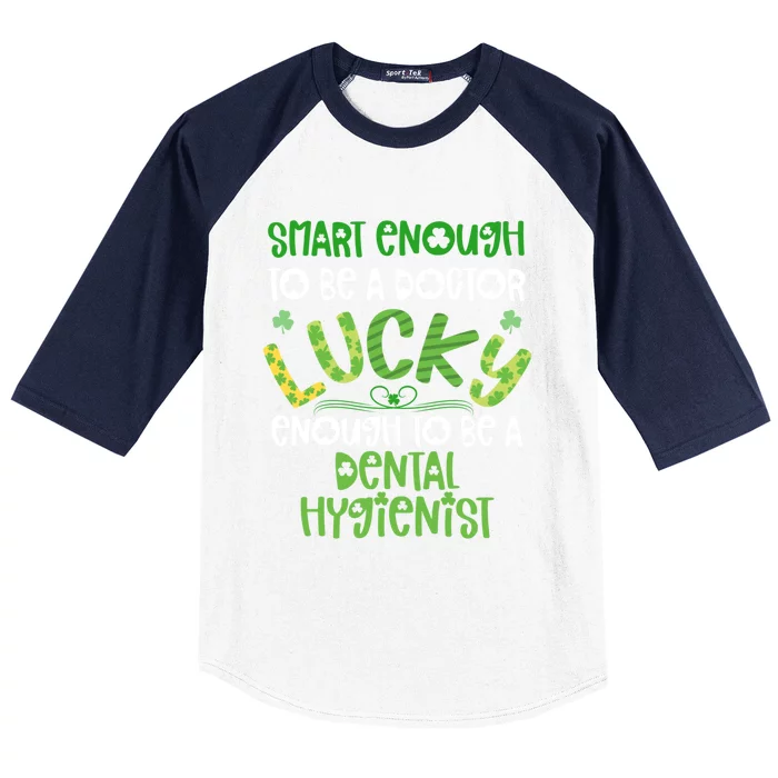 Dental Hygienist St Patricks Day Gift Dental Assistant Gift Baseball Sleeve Shirt