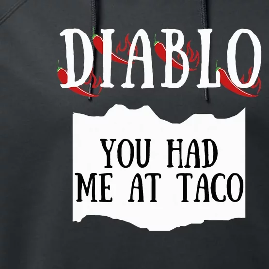 Diablo Hot Sauce Packet Group Costume Performance Fleece Hoodie