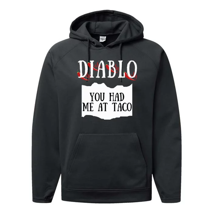 Diablo Hot Sauce Packet Group Costume Performance Fleece Hoodie