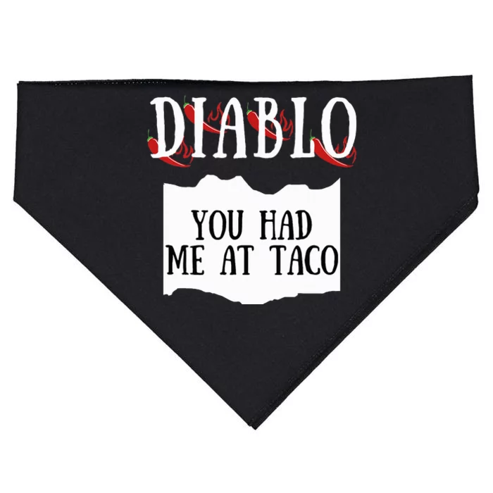 Diablo Hot Sauce Packet Group Costume USA-Made Doggie Bandana